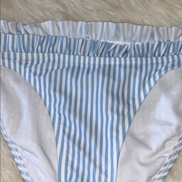 Ted Baker Ruffle Stripe Bikini Bottoms - Picture 5 of 7